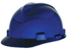 MSA 10057442 Blue Class E Type I V-Gard Polyethylene Slotted Style Hard Cap With 1-Touch Suspension  (20/EA)