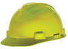 MSA 10057443 Yellow Class E Type I V-Gard Polyethylene Slotted Style Hard Cap With 1-Touch Suspension  (1/EA)