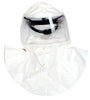 MSA 10083384 Tychem QC Full Face Double Bibbed Hood With Standard Connector And Suspension (For Use With OptimAir TL Powered Respirator) (4 Per Box)  (1/BX)