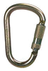 MSA 10089205 9/16" Auto-Locking Steel Carabiner  (1/EA)