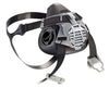 MSA MSA10102183 Medium Black Liquid Silicone/Nylon Advantage 420 Half Mask Respirator With Elastic Strap, (2) Inhalation Valves And Exhalation Valve  (1/EA)
