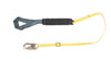 MSA 10107201 6' ArcSafe 1 3/4'' Nylon Web Twin Leg Energy-Absorbing Adjustable Lanyard With Hitch Loop Harness Connection And (2) 36C Snap Hook Anchorage Connection  (1/EA)