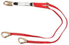 MSA 10107208 6' FP5K Nylon Web Twin Leg Tie-Back Energy-Absorbing Lanyard With 36C Snap Hook In Center, FP5K Connectors On Each Leg, Adjustable Webbing And Sure-Stop Shock Absorber  (1/EA)