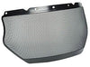 MSA 10116557 V-Gard 7 1/2" X 17" X .1" Epoxy Coated Steel Mesh Faceshield With Cap Mounted Earmuffs  (1/EA)