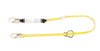 MSA 10129119 6' Workman Twin Leg Energy-Absorbing Adjustable Lanyard With LC Snap Hook Harness, (2) LC Anchorage Connections And Tie-Back Connection  (1/EA)