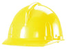 MSA 454721 Yellow Class E Type I TopGard Polycarbonate Slotted Style Hard Cap With 1-Touch 4-Point Pinlock Suspension  (1/EA)