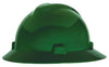 MSA 454735 Green Class E Type I V-Gard Polyethylene Slotted Style Hard Hat With Staz-On Suspension  (1/EA)