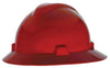 MSA 454736 Red Class E Type I V-Gard Polyethylene Slotted Style Hard Hat With Staz-On Suspension  (1/EA)