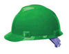 MSA 463946 Green Class E Type I V-Gard Polyethylene Slotted Style Hard Cap With Staz-On Pinlock Suspension  (1/EA)