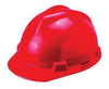 MSA 463947 Red Class E Type I V-Gard Polyethylene Slotted Style Hard Cap With Staz-On Pinlock Suspension  (1/EA)