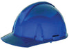MSA 475380 Blue Class E Type I TopGard Polycarbonate Slotted Style Hard Cap With Fas-Trac Ratchet Suspension  (1/EA)