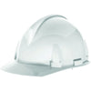 MSA 475385 White Class E Type I TopGard Polycarbonate Slotted Style Hard Cap With Fas-Trac Ratchet Suspension  (1/EA)