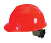 MSA 488146 Hi-Viz Orange Class E Type I V-Gard Polyethylene Slotted Style Hard Cap With 4-Point Fas-Trac Ratchet Suspension  (1/EA)