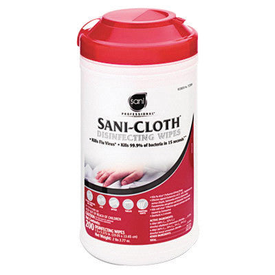 Nice Pak P22884 7 1/5" X 5 3/8" Sani-Cloth Disinfectant Wipe (200 Per Carton)  (1/BX)