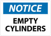 NMC N24AB-NOTICE, EMPTY CYLINDERS, 10X14, .040 ALUM (1 EACH)