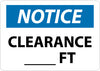 NMC N251PB-NOTICE, CLEARANCE___FT., 10X14, PS VINYL (1 EACH)