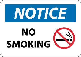 NMC N314PB-NOTICE, NO SMOKING, GRAPHIC, 10X14, PS VINYL (1 EACH)