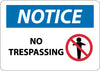 NMC N318RB-NOTICE, NO TRESPASSING, GRAPHIC, 10X14, RIGID PLASTIC (1 EACH)