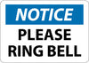 NMC N330RB-NOTICE, PLEASE RING BELL, 10X14, RIGID PLASTIC (1 EACH)