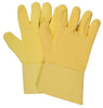 National Safety Apparel G45RTRF12 Jumbo 12" Yellow 22 Ounce Kevlar Terrybest Terry Cloth Reversed Wool Lined Heat Resistant Gloves With Kevlar Twill Cuff  (1/PR)