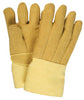 National Safety Apparel G51PCLW14137 Large 14" Brown Norbest 845 45 Ounce Kevlar PBI Wool Lined Heat Resistant Gloves With Straight Thumb And Thermobest Gauntlet Cuff  (1/PR)