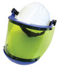 National Safety Apparel H16HAT10CALC Level 2 Arc 10 Green Propionate Faceshield Unit With Slotted Hardhat Adapter And Chin Guard  (1/EA)