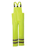 National Safety Apparel R40RLXL14 X-Large Fluorescent Yellow Arc H2O Cotton And Polyurethane Rain Bib Pants With Snap Fly Front Closure And Silver Reflective Stripe  (1/EA)