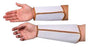 National Safety Apparel S01MZ7ILG Large White 7" 2-Ply Poly And Nylon Mesh Cut Resistant Standard Wristlet With Velcro Closure  (2/EA)