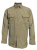 National Safety Apparel SHR2NSMRGTN Small Tan 6 oz CARBONCOMFORT Flame Resistant Long Sleeve Work Shirt  (1/EA)