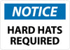 NMC N371RB-DANGER, HARD HATS REQUIRED, 10X14, RIGID PLASTIC (1 EACH)