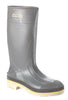 Servus 75105-11 By Honeywell Size 11 PRO+ Gray 15" PVC Pull-On Knee Boots With TDT Dual Compound Tread Yellow And Beige Outsole, Steel Toe And Removable Insole  (1/PR)