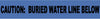 NMC ND3 BW-NON-DETECTABLE UNDERGROUND TAPE, CAUTION BURIED WATER LINE BELOW, 3''X1000' (1 ROLL)