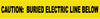 NMC ND3 YE-NON-DETECTABLE UNDERGROUND TAPE, CAUTION BURIED ELECTRIC LINE BELOW, 3''X1000' (1 ROLL)