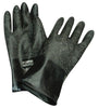 North B161R/11 by Honeywell Size 11 Black 11" 16 mil Unsupported Butyl Chemical Resistant Gloves With Rough Grip-Saf Palm Finish And Rolled Beaded Cuff  (1/PR)