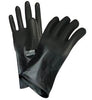 North B161/8 by Honeywell Size 8 Black 11" 16 mil Unsupported Butyl Chemical Resistant Gloves With Smooth Finish And Rolled Beaded Cuff  (1/PR)