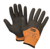 North NFD11HD/9L by Honeywell Size 9 Hi-Viz Orange And Black Grip Plus 5 15 gauge Heavy Weight Engineered Fiber Dipped Cut Resistant Gloves With Knitwrist And Thermal Lining  (1/PR)