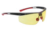 North T5900LTKA By Honeywell Adaptec Regular Safety Glasses With Translucent Black Polycarbonate Frame And Amber Polycarbonate Anti-Fog Anti-Scratch Anti-Static Anti-UV Lens  (1/EA)