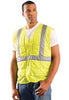 OccuNomix 901-YS/M Small - Medium Hi-Viz Yellow MiraCool Plus Light Weight Cool Polyester Class 2 Vest With 2'' Reflective Tape And 1 Pocket (1/EA)