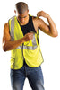 OccuNomix LUX-SSBRPC-YXL X-Large Hi-Viz Yellow OccuLux Premium Light Weight Polyester Mesh Class 2 5-Point Break-Away Vest With Front Hook And Loop Closure And 3M Scotchlite 2'' Reflective Tape And 2 Pockets (1/EA)