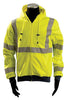OccuNomix LUX-SWT3HZ-YM Medium Hi-Viz Yellow OccuLux Premium 9.4 oz Wicking Polyester Class 3 Hoodie Sweatshirt With Front Zipper Closure, 3M Scotchlite 2'' Reflective Tape, Whisk-It Treatment, Elastic Cuff And Waistband And 2 Pockets (1/EA)