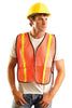 OccuNomix LUX-XGTM-OXL X-Large Hi-Viz Orange OccuLux Value Economy Light Weight Polyester Mesh Vest With Front Hook And Loop Closure, 1'' Gloss Reflective Tape, Elastic Side Straps And 1 Pocket (1/EA)