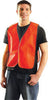 OccuNomix LUX-XNTM-OXL X-Large Hi-Viz Orange OccuLux Value Economy Light Weight Polyester Mesh Vest With Front Hook And Loop Closure And Elastic Side Straps And 1 Pocket (1/EA)