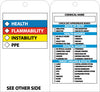 NMC OLPT24-RIGHT-TO-KNOW WARNING TAG, SELF LAMINATING BOTH SIDES, 6X3 , UNRIP VINYL (PAK OF 25)