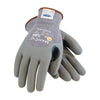 Protective Industrial Products 19-D475/L Large MaxiCut 5 By ATG Cut Resistant Gray Micro-Foam Nitrile Palm And Knuckle Coated Work Gloves With Gray Seamless Dyneema, Lycra And Glass Liner , Continuous Knit Cuff And Reinforced Thumb Crotch  (1/PR)