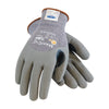 Protective Industrial Products 19-D475/M Medium MaxiCut 5 By ATG Cut Resistant Gray Micro-Foam Nitrile Palm And Knuckle Coated Work Gloves With Gray Seamless Dyneema, Lycra And Glass Liner , Continuous Knit Cuff And Reinforced Thumb Crotch  (1/PR)