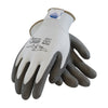 Protective Industrial Products 19-D622/L Large GREAT WHITE 13 Gauge Medium Weight Cut Resistant Gray Polyurethane Palm And Fingertip Coated Work Gloves With White Seamless Liner And Continuous Knit Cuff  (1/PR)