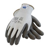 Protective Industrial Products 19-D622/XL X-Large GREAT WHITE 13 Gauge Medium Weight Cut Resistant Gray Polyurethane Palm And Fingertip Coated Work Gloves With White Seamless Liner And Continuous Knit Cuff  (1/PR)