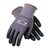 Protective Industrial Products 34-874/M Medium MaxiFlex Ultimate by ATG 15 Gauge Abrasion Resistant Black Micro-Foam Nitrile Palm And Fingertip Coated Work Gloves With Gray Seamless Knit Nylon And Lycra Liner And Continuous Knit Wrist  (1/PR)
