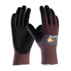 Protective Industrial Products 56-425/L Large MaxiDry by ATG Ultra Light Weight Abrasion Resistant Black Nitrile Dipped Coated Work Gloves With Purple Seamless Knit Nylon Liner And Continuous Knit Cuff  (1/PR)