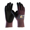 Protective Industrial Products 56-425/S Small MaxiDry by ATG Ultra Light Weight Abrasion Resistant Black Nitrile Dipped Coated Work Gloves With Purple Seamless Knit Nylon Liner And Continuous Knit Cuff  (12/PR)